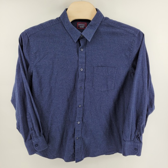 UNTUCKit Men's XXXL Blue Flannel Shirt Long Sleeve Button Up Cotton Shirt - Picture 5 of 6